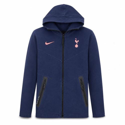 Nike Men's Blue Full Zip Hoodie XS Tottenham Logo Sportswear