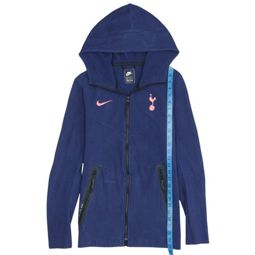 Nike Men's Blue Full Zip Hoodie XS Tottenham Logo Sportswear