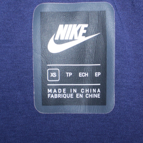 Nike Men's Blue Full Zip Hoodie XS Tottenham Logo Sportswear