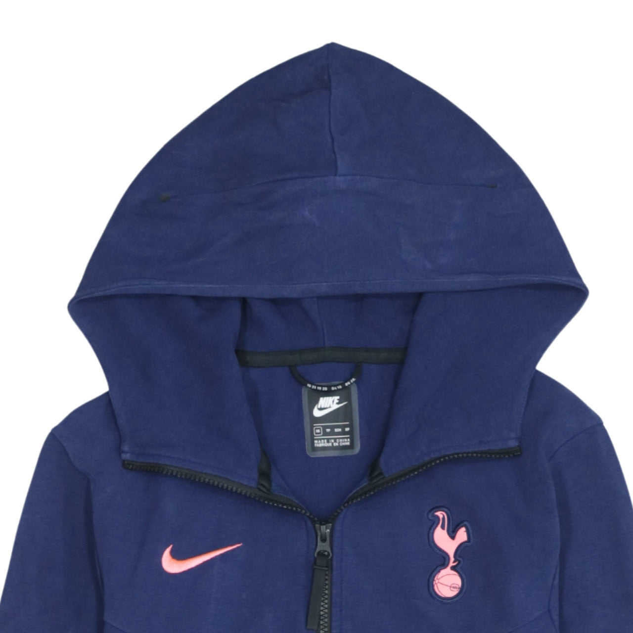 Nike Men's Blue Full Zip Hoodie XS Tottenham Logo Sportswear