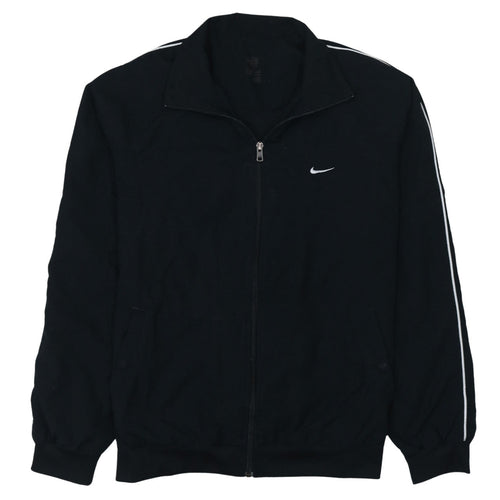 Nike Men's Black Track Jacket Medium Full Zip Lightweight
