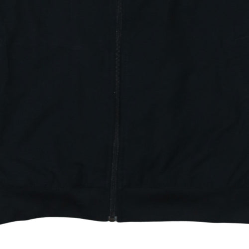 Nike Men's Black Track Jacket Medium Full Zip Lightweight