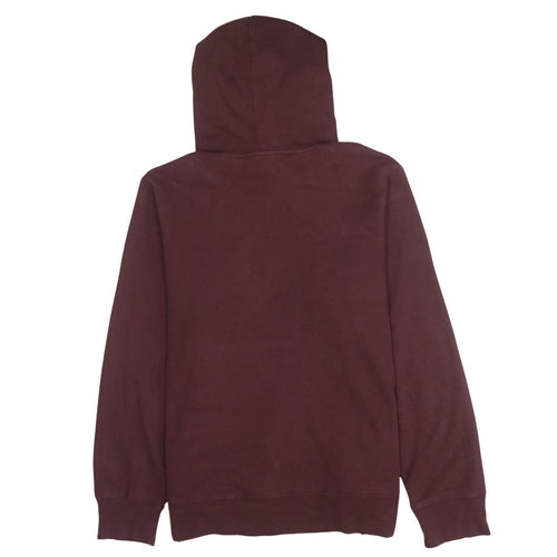 The North Face Men's Brown Pullover Hoodie L Logo Fleece Regular Fit