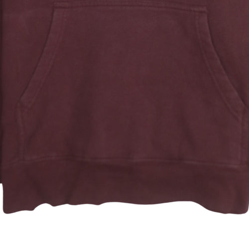The North Face Men's Brown Pullover Hoodie L Logo Fleece Regular Fit
