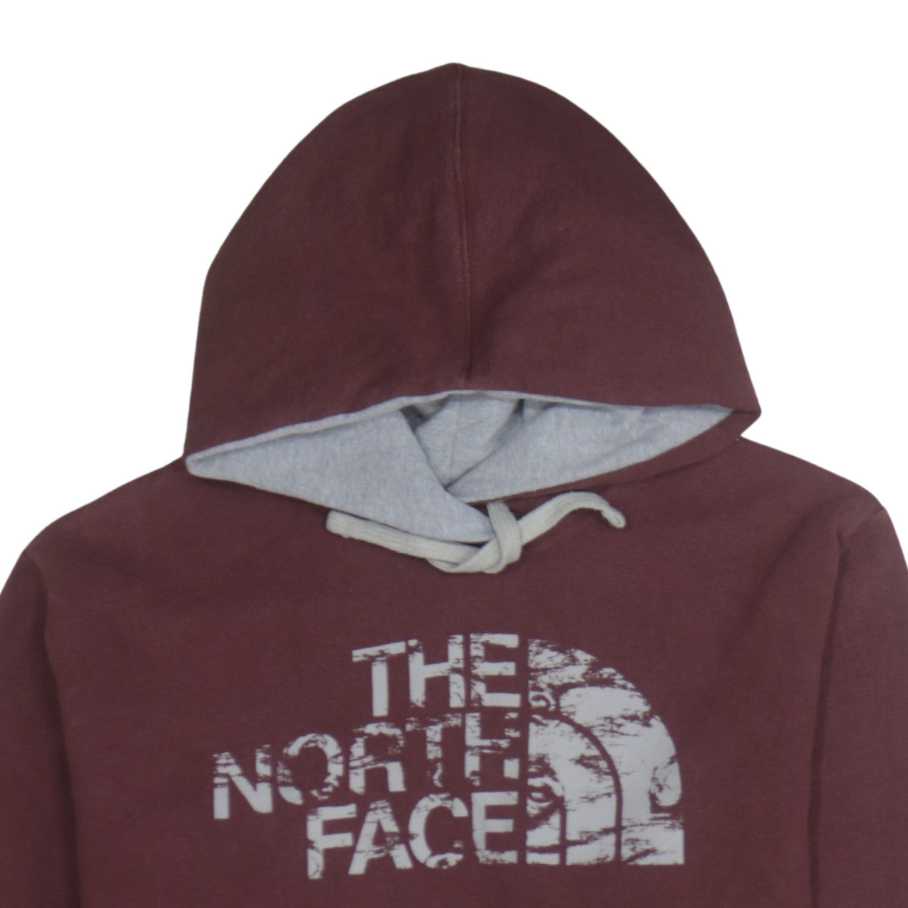 The North Face Men's Brown Pullover Hoodie L Logo Fleece Regular Fit