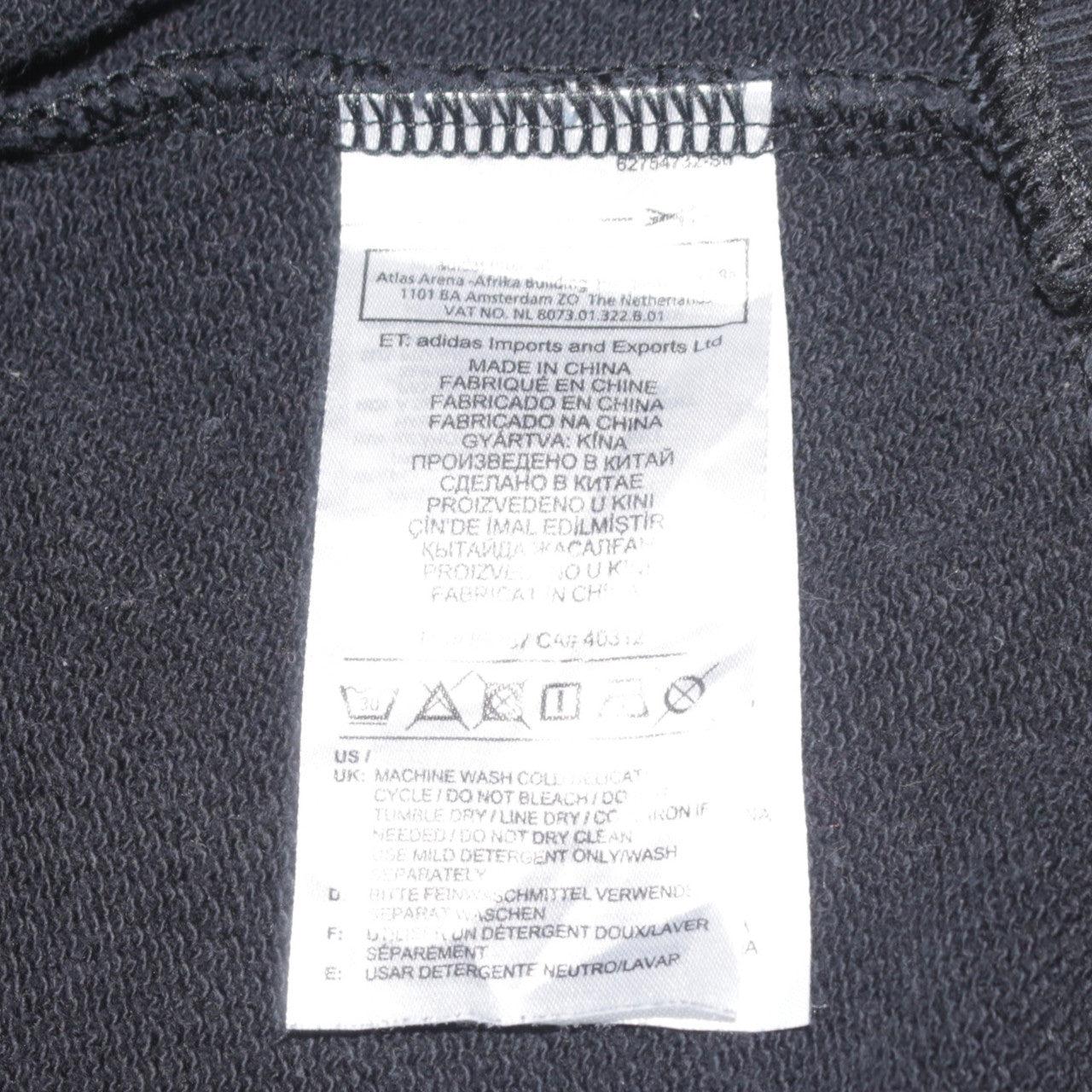 Adidas Women Black Hoodie UK 10 Pullover Hooded Sweatshirt