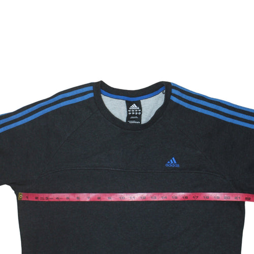 Adidas Men's Black L Crew Neck Pullover Sweatshirt