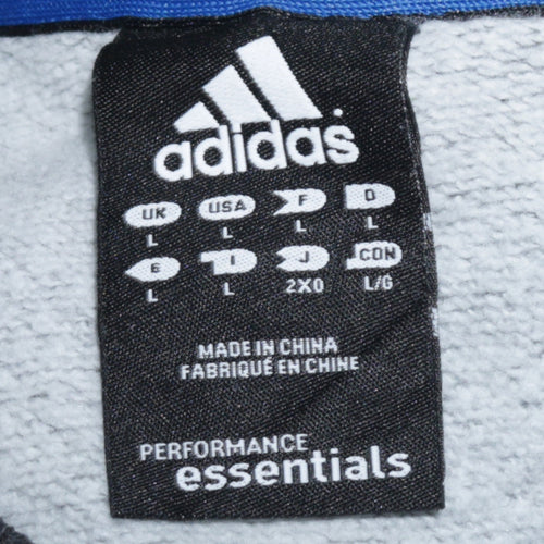 Adidas Men's Black L Crew Neck Pullover Sweatshirt