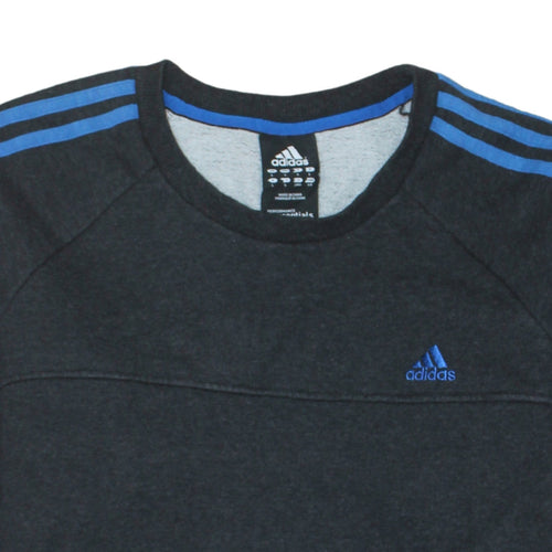Adidas Men's Black L Crew Neck Pullover Sweatshirt