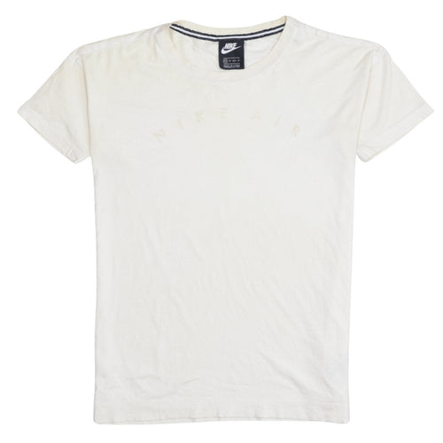 Nike Women's Ivory Air Logo Cotton Basic T-Shirt XS