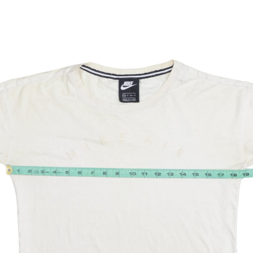Nike Women's Ivory Air Logo Cotton Basic T-Shirt XS