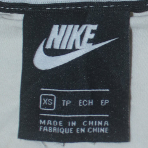 Nike Women's Ivory Air Logo Cotton Basic T-Shirt XS