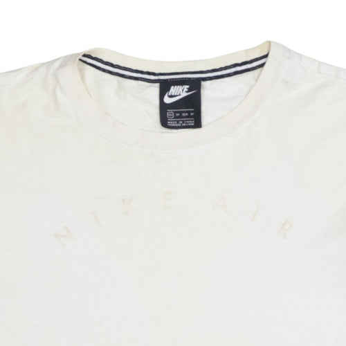 Nike Women's Ivory Air Logo Cotton Basic T-Shirt XS