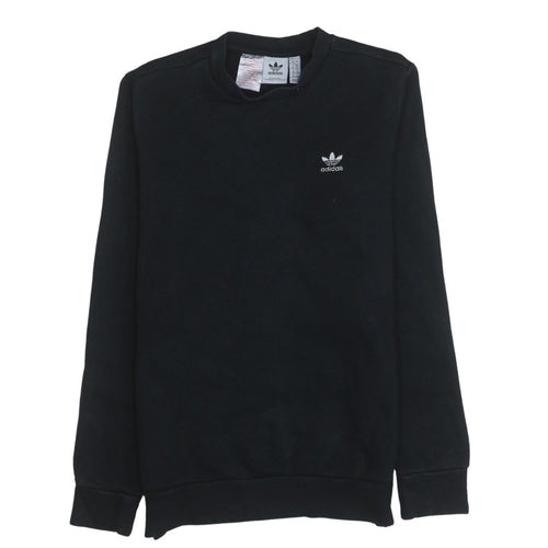Adidas Boys Black Crew Neck Pullover Sweatshirt 13-14 Years