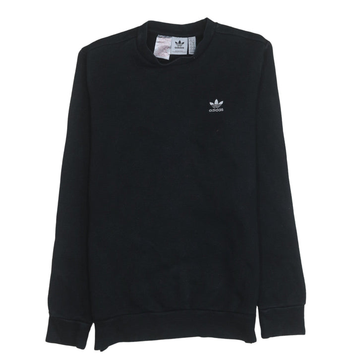 Adidas Boys Black Crew Neck Pullover Sweatshirt 13-14 Years