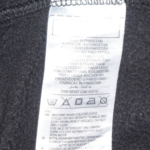 Adidas Boys Black Crew Neck Pullover Sweatshirt 13-14 Years
