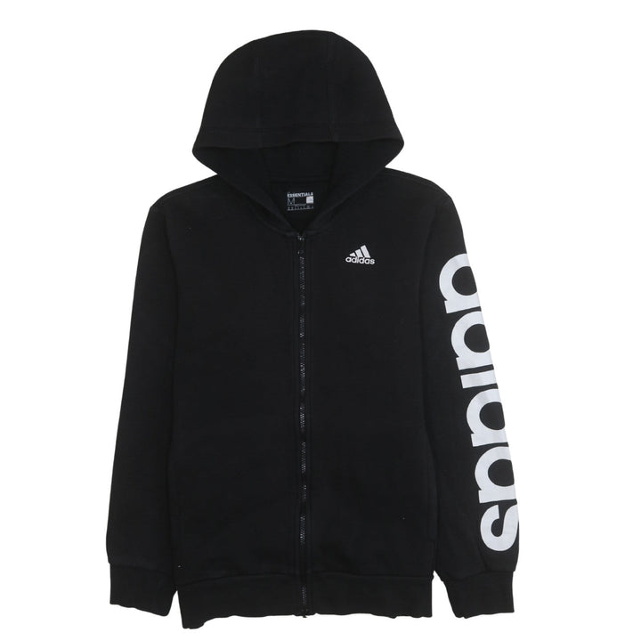 adidas Men's Black Full Zip Hoodie Medium Sports Essentials