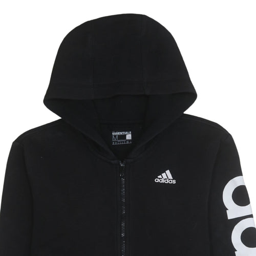 adidas Men's Black Full Zip Hoodie Medium Sports Essentials