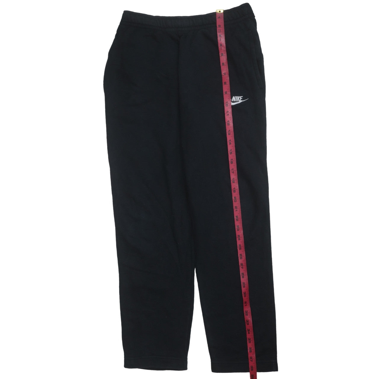 Nike Men Black Fleece Sweatpants S Regular Fit Casual Joggers