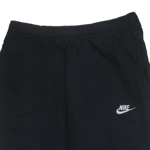 Nike Men Black Fleece Sweatpants S Regular Fit Casual Joggers