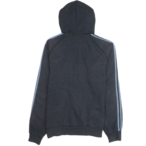 Adidas Men's Grey Full Zip Hoodie Medium Sports Style