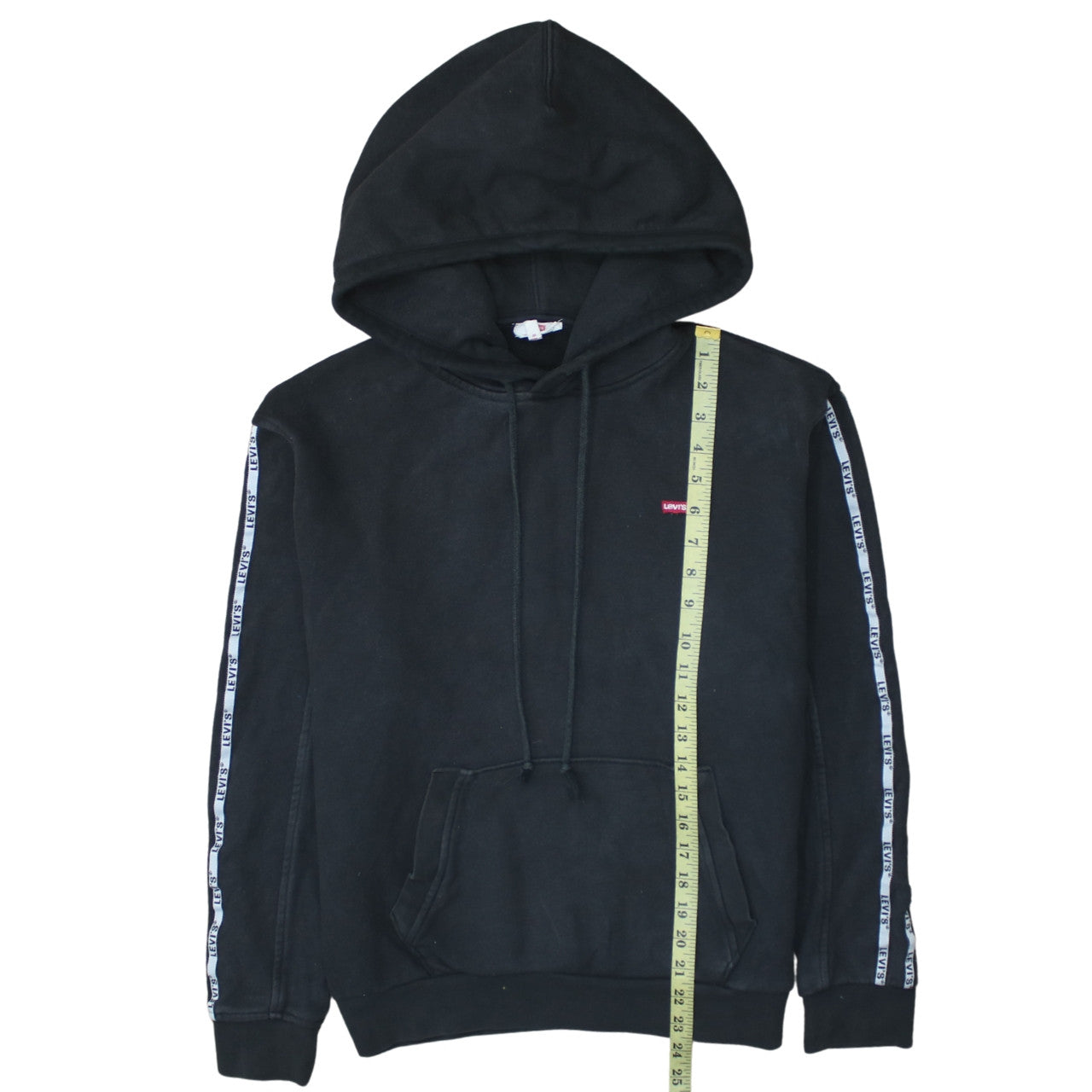 Levi's Men's Black XS Pullover Hoodie with Logo Trim