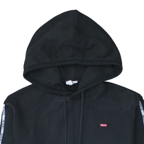 Levi's Men's Black XS Pullover Hoodie with Logo Trim