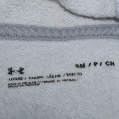 Under Armour Women's Grey Pullover Hoodie Size S Loose Fit