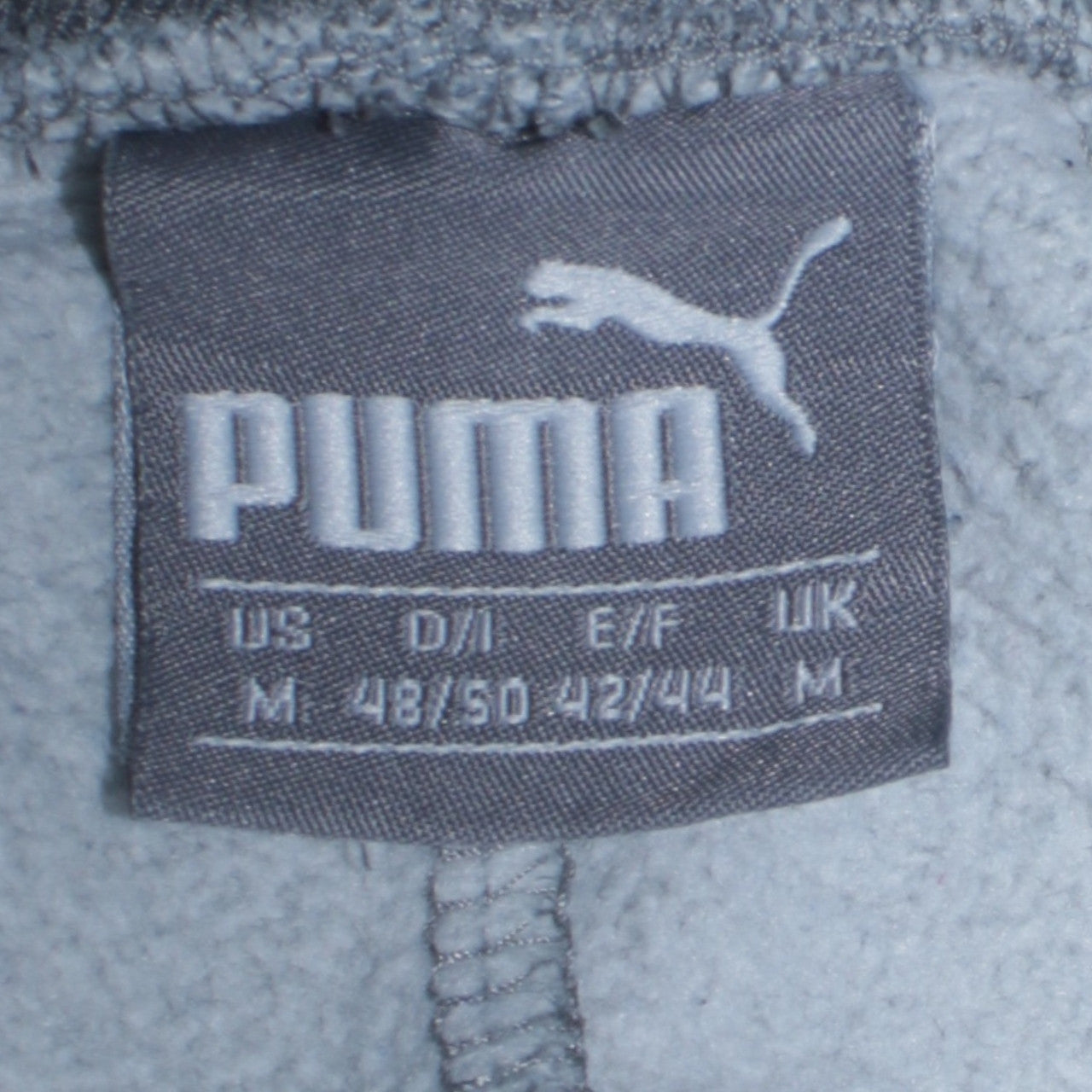 Puma Men's Grey M Sweatpants Joggers Elastic Waist Fleece Trousers