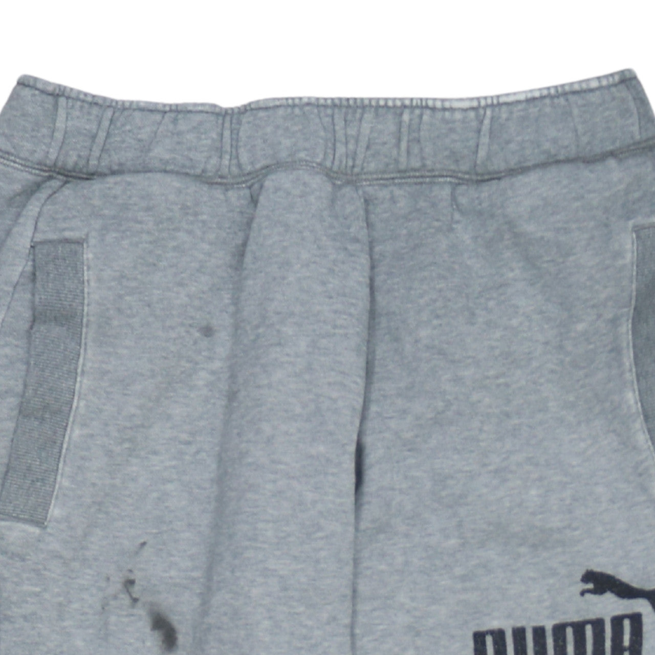 Puma Men's Grey M Sweatpants Joggers Elastic Waist Fleece Trousers
