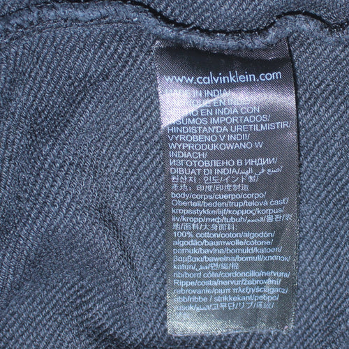 Calvin Klein Jeans Men's Black Logo Crew Neck Sweatshirt M