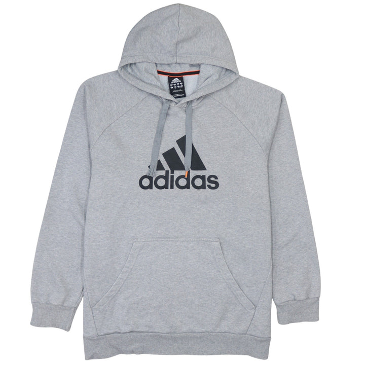 Adidas Men's Grey Pullover Hoodie Size S Essentials Fleece
