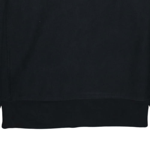 GAP Men's Black Medium Crew Neck Logo Sweatshirt Cotton Blend