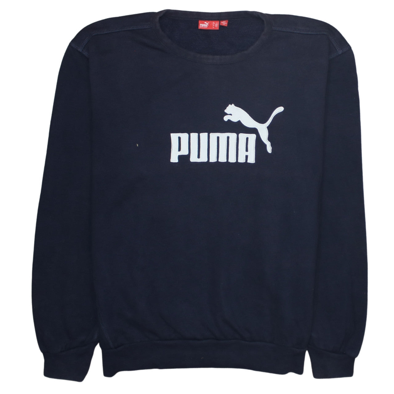 Puma Men's Blue Logo Pullover Sweatshirt Size L