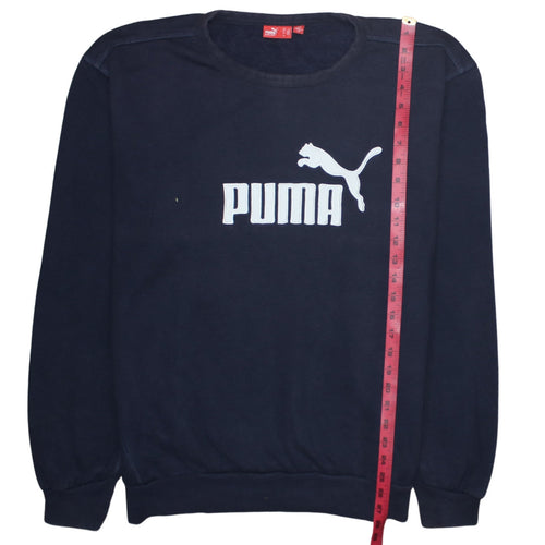Puma Men's Blue Logo Pullover Sweatshirt Size L