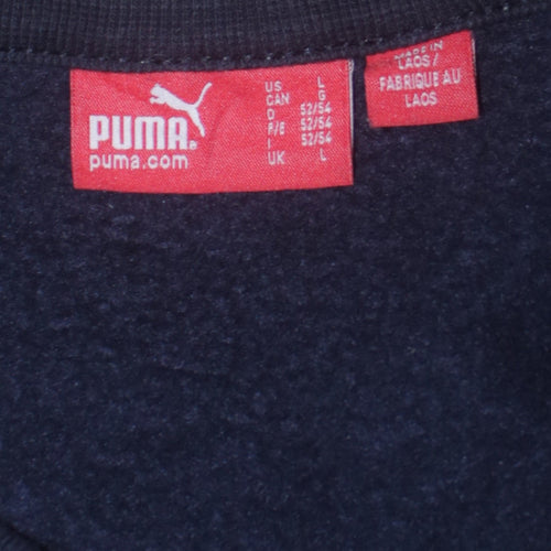 Puma Men's Blue Logo Pullover Sweatshirt Size L
