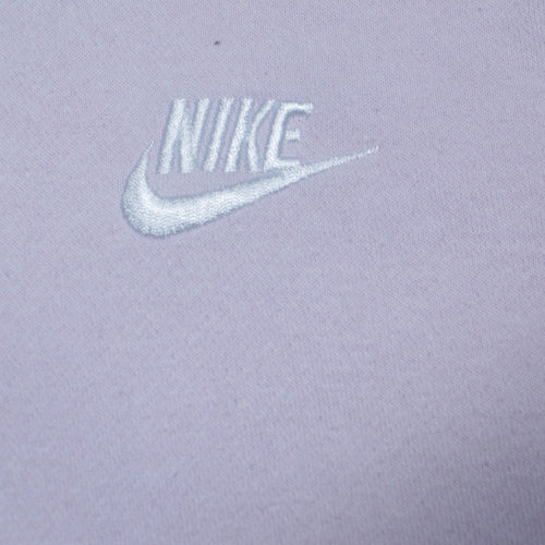 Nike Women’s Pink Pullover Hoodie Small Embroidered Logo Cotton Blend