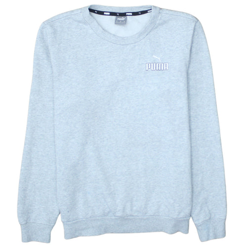 Puma Men's Grey Crew Neck Pullover Sweatshirt Size M