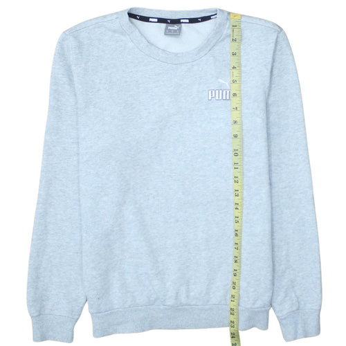 Puma Men's Grey Crew Neck Pullover Sweatshirt Size M