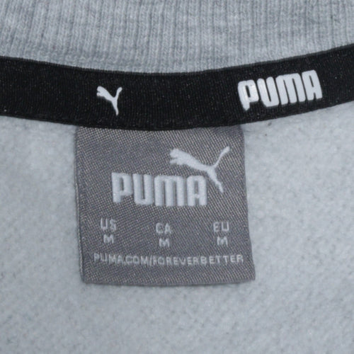 Puma Men's Grey Crew Neck Pullover Sweatshirt Size M