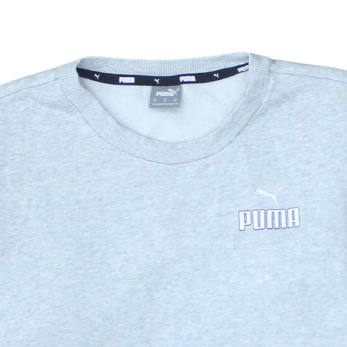 Puma Men's Grey Crew Neck Pullover Sweatshirt Size M