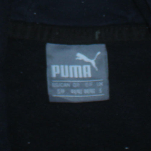 Puma Women's Black Pullover Hoodie Size S Relaxed Fit Logo Design