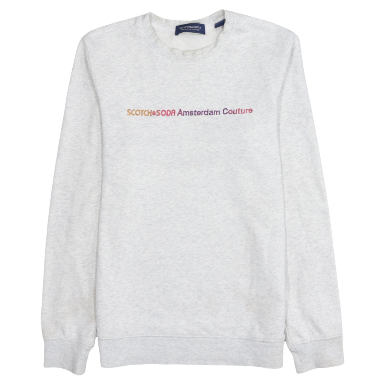 Scotch & Soda Men’s Grey Logo Pullover Sweatshirt Size M