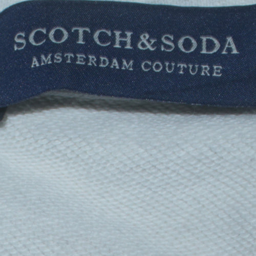 Scotch & Soda Men’s Grey Logo Pullover Sweatshirt Size M
