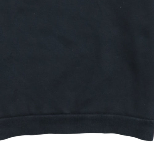 Puma Boys Black Crew Neck Pullover Sweatshirt 14-15 Years Logo Fleece