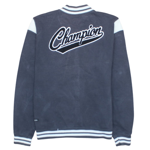 Champion Men's Blue XL Varsity Fleece Sweatshirt Jacket