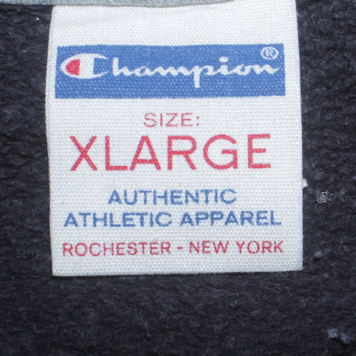 Champion Men's Blue XL Varsity Fleece Sweatshirt Jacket