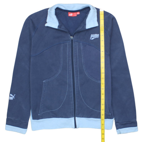 Puma Boys Blue Full Zip Sweatshirt Hoodie Size 12 Years Fleece Lined