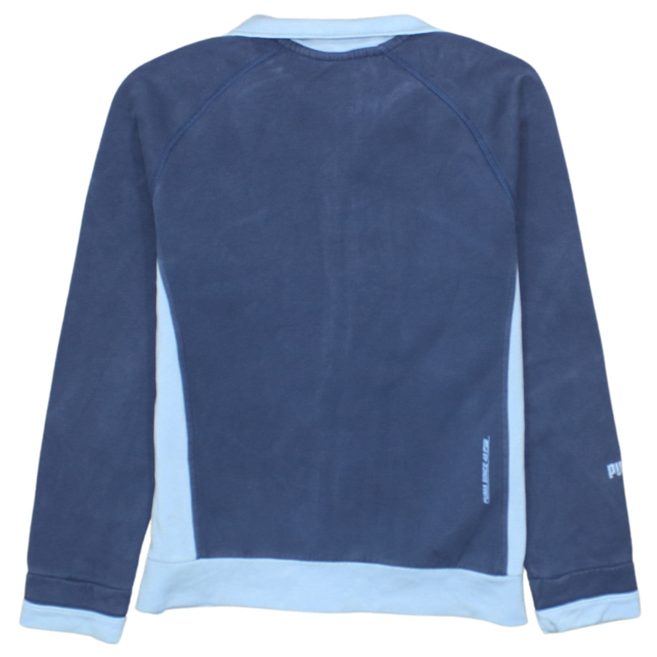 Puma Boys Blue Full Zip Sweatshirt Hoodie Size 12 Years Fleece Lined