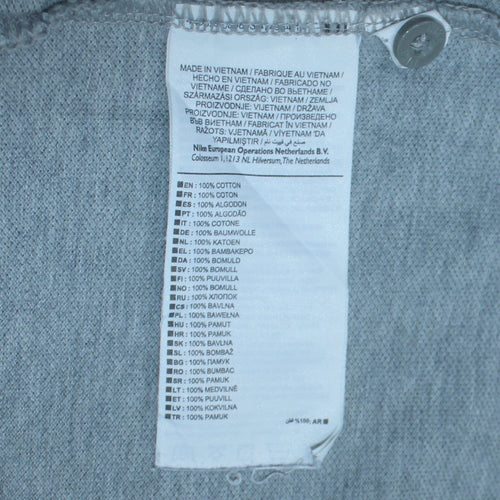 Nike Men's Grey 2XL Cotton Short Sleeve Polo Shirt